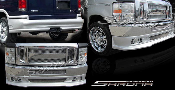Custom Ford Econoline Van  Short Wheel Base Body Kit (1992 - 2013) - Call for price (Part #FD-034-KT)